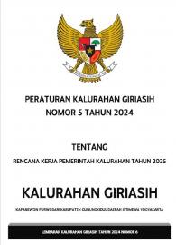 Rencana Kerja Pemerintah Kalurahan TA 2025